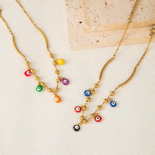 Nůž z nerezové oceli, 304 Stainless Steel, á, různé styly pro výběr & pro ženy & smalt, zlatý, Prodáno By PC