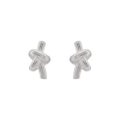 Goujon Laiton, Placage, bijoux de mode, argent, protéger l'environnement, sans nickel, plomb et cadmium, 13.70x7.80mm, Vendu par paire