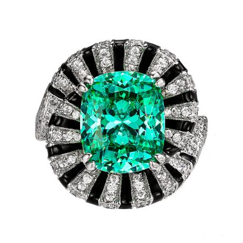 Tekojalokivi sormen sormus, Messinki, kanssa Cubic Zirkonia, päällystetty, muoti korut & naiselle, enemmän värejä valinta, Myymät PC