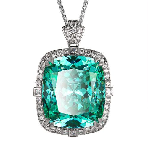 Collier en laiton, avec zircon cubique, avec 5cm chaînes de rallonge, Placage, bijoux de mode & pour femme & avec strass, plus de couleurs à choisir, Longueur 45 cm, Vendu par PC