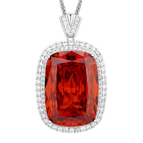 Collier en laiton, avec zircon cubique, avec 5cm chaînes de rallonge, Placage, bijoux de mode & pour femme & avec strass, plus de couleurs à choisir, Longueur 45 cm, Vendu par PC