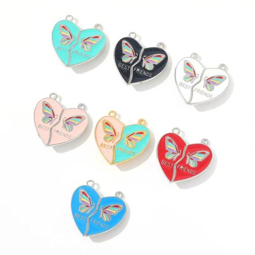 Zinc Alloy Enamel Pendants gold color plated DIY Sold By Bag