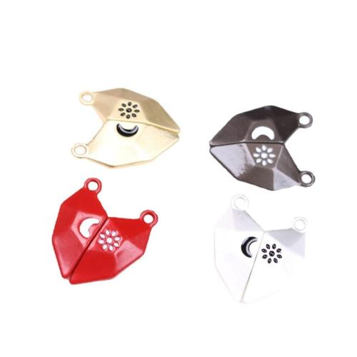 Zinc Alloy Enamel Pendants gold color plated DIY Sold By Bag