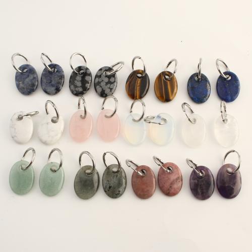 Natural Gemstone Earrings with 304 Stainless Steel fashion jewelry & for woman Sold By Pair