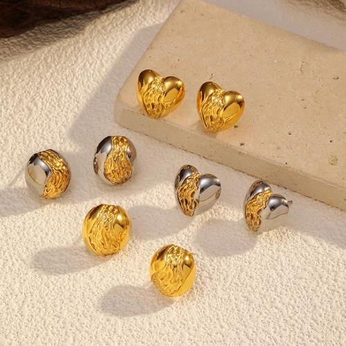 Boucle d'oreille de gaujon en acier inoxydable, Acier inoxydable 304, Placage, bijoux de mode & styles différents pour le choix & pour femme, plus de couleurs à choisir, Vendu par paire