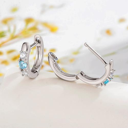 ottone orecchino piercing, placcato, gioielli di moda & Micro spianare cubic zirconia, nessuno, assenza di nichel,piombo&cadmio, Venduto da PC