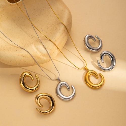 Stainless Steel smycken Ställer, 304 rostfritt stål, plated, mode smycken & olika stilar för val & för kvinna, fler färger för val, Säljs av PC