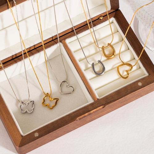 Stainless Steel smycken halsband, 304 rostfritt stål, plated, olika stilar för val & för kvinna & ihålig, fler färger för val, Säljs av PC