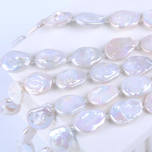 Cultured Baroque Freshwater Pearl Beads DIY white 15-17mm Sold Per 18 cm Strand