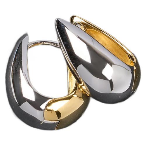 Mosaz Leverback náunice, módní šperky, smíšené barvy, nikl, olovo a kadmium zdarma, 18.60x19.40mm, Prodáno By Pair