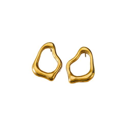 Boucle d'oreille de gaujon en acier inoxydable, Acier inoxydable 304, Placage, bijoux de mode & pour femme & creux, plus de couleurs à choisir, Vendu par paire