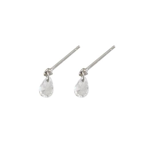 Goujon Laiton, Placage, bijoux de mode & avec strass, plus de couleurs à choisir, protéger l'environnement, sans nickel, plomb et cadmium, 15.30x6.60mm, Vendu par paire