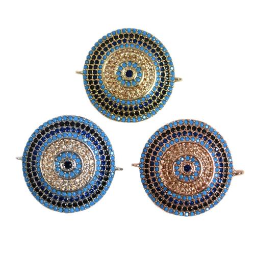 Zircon cubique Micro Pave laiton Connecteur, Placage, DIY & pavé de micro zircon, plus de couleurs à choisir, protéger l'environnement, sans nickel, plomb et cadmium, Vendu par PC