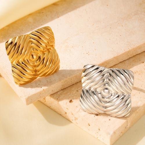 Ring Finger ze stali nierdzewnej, Stal nierdzewna 304, Kwiat, Powlekane, biżuteria moda & dla kobiety, dostępnych więcej kolorów, sprzedane przez PC