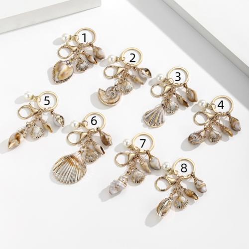 Llaveros, aleación de zinc, con resina & plástico ABS, chapado en color dorado, Joyería, más colores para la opción, Vendido por UD