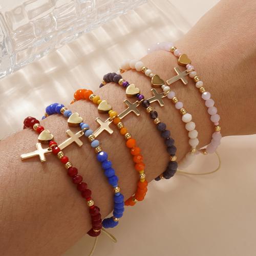 Crystal Rannekorut, Sinkkiseos, kanssa Kristalli, kullan väri kullattu, muoti korut, enemmän värejä valinta, Myymät PC