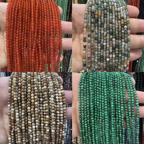 Gemstone Smycken Pärlor, Natursten, DIY, fler färger för val, Såld Per 38 cm Strand