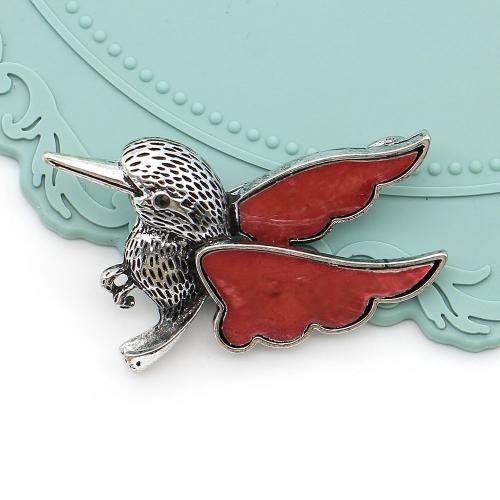 Shell Hangers, Schelp, met Ijzer, Vogel, DIY, meer kleuren voor de keuze, 53x32mm, Verkocht door PC