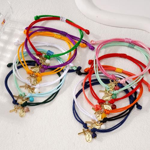 Cinko lydinio apyrankė, Cinko lydinys, su Stiklas, aukso spalva padengtas, Bižuterijos, daugiau spalvų pasirinkimas, Pardavė PC