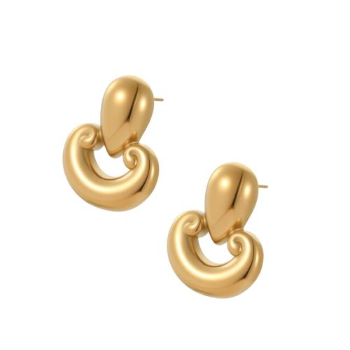 Boucle d'oreille de gaujon en acier inoxydable, Acier inoxydable 304, Placage, bijoux de mode & pour femme & creux, plus de couleurs à choisir, Vendu par paire