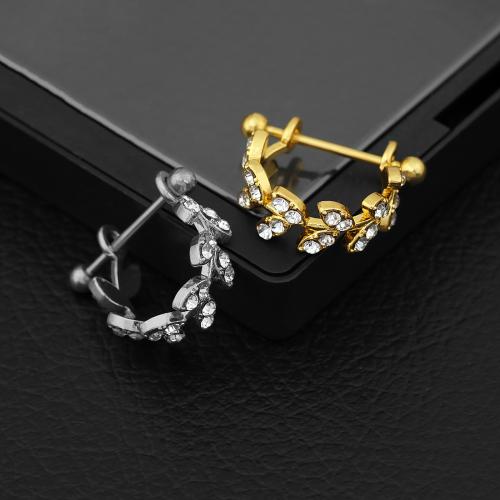 Nerezová ocel bradavky kroužek, 304 Stainless Steel, s Slitina, módní šperky & micro vydláždit kubické zirkony, více barev na výběr, Prodáno By PC