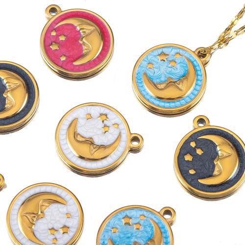 Stainless Steel Pendants 304 Stainless Steel plated DIY & enamel Sold By Bag