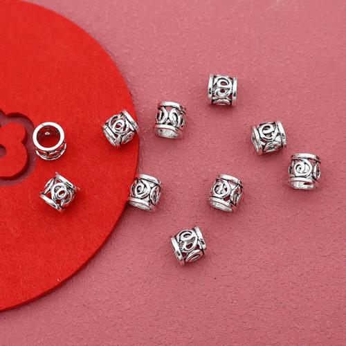 Zinc Alloy Spacer Beads silver color plated DIY antique silver color Inner Approx 5mm Sold By Bag