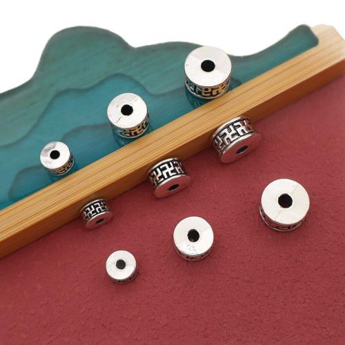 Zinc Alloy Spacer Beads silver color plated DIY antique silver color Sold By Bag