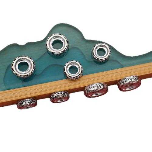 Zinc Alloy Spacer Beads silver color plated DIY antique silver color Sold By Bag