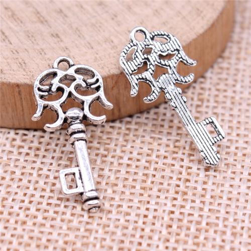 Zinek přívěsky na klíče, á, DIY & dutý, více barev na výběr, 20PC/Bag, Prodáno By Bag