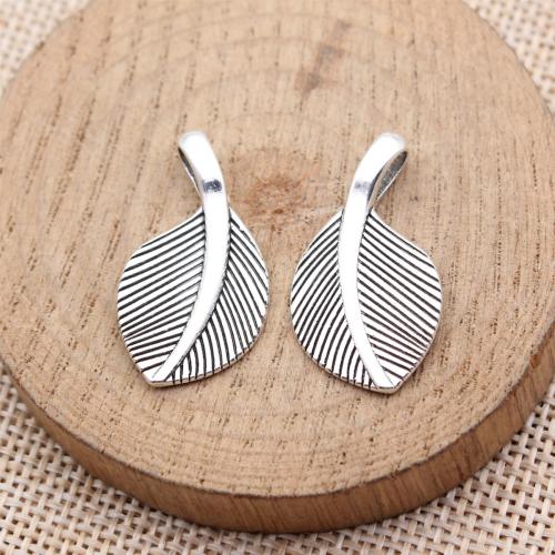 Zinc Alloy Leaf Pendants plated DIY Sold By Bag