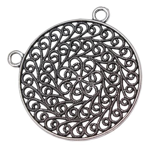 Zink Alloy Connector, Rund, plated, DIY & ihålig, Säljs av PC