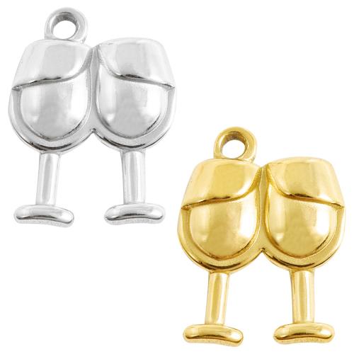 Stainless Steel Pendants 304 Stainless Steel Cup plated DIY Sold By Bag