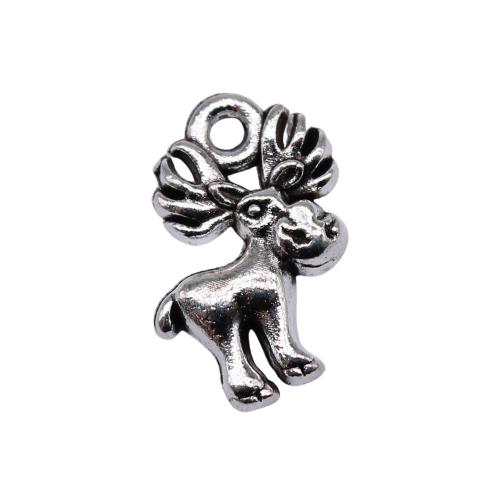 Zinc Alloy Animal Pendants plated DIY antique silver color Sold By Bag