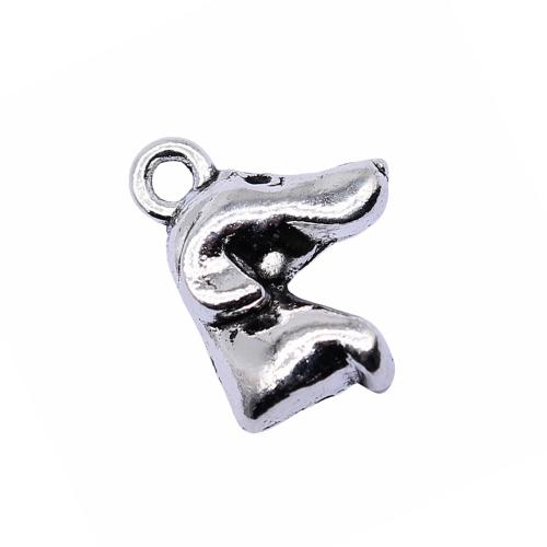 Zinc Alloy Animal Pendants plated DIY antique silver color Sold By Bag