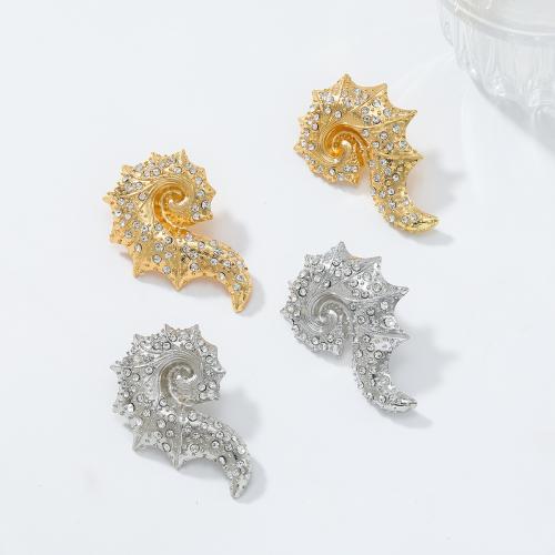 Zink Alloy dubbar örhänget, guldfärg pläterade, mode smycken & med strass, fler färger för val, Säljs av Par