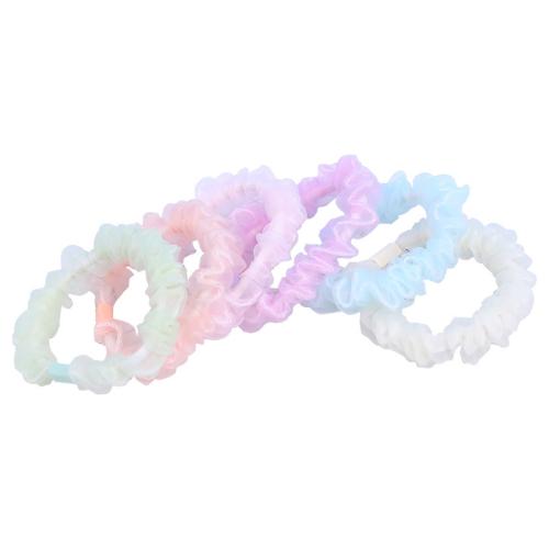 Hair Elastic, Klud, med Organza, du kan DIY, flere farver til valg, Solgt af PC