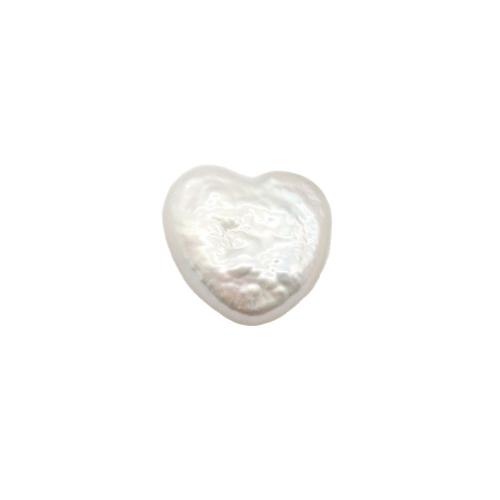 Žádné díry kultivované sladkovodní perle, Sladkovodní Pearl, Srdce, DIY & bez otvoru, smíšené barvy, 12mm, Prodáno By PC