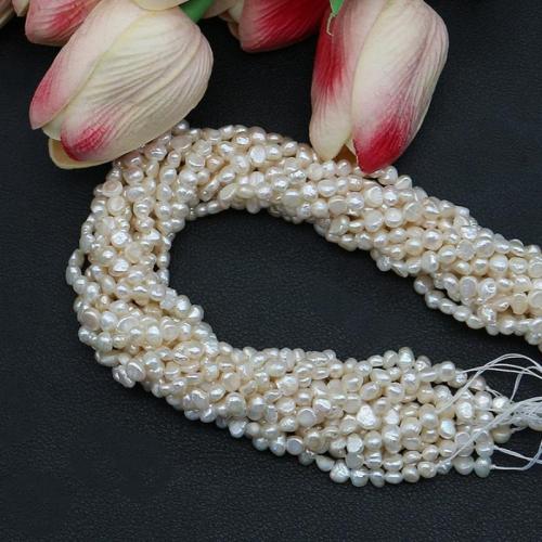 Keishi Viljellyt makeanveden helmen helmet, Barokki, tee-se-itse, valkoinen, Myyty Per 38 cm Strand