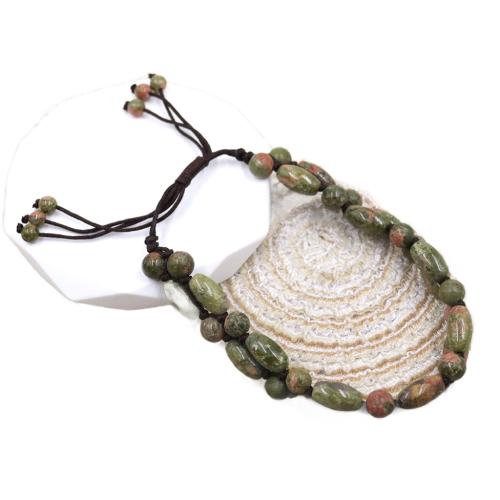 Bracelets de pierres précieuses, Pierre naturelle, bijoux de mode, plus de couleurs à choisir, 8x12mm, Longueur 21 cm, Vendu par PC