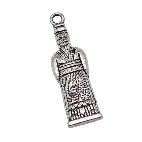 Character Shaped Zinc Alloy Pendants, liga de zinco, banhado, DIY, vendido por PC