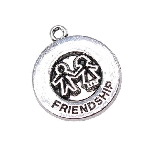 Zinek Zpráva Přívěsky, Kolo, DIY, 10PC/Bag, Prodáno By Bag