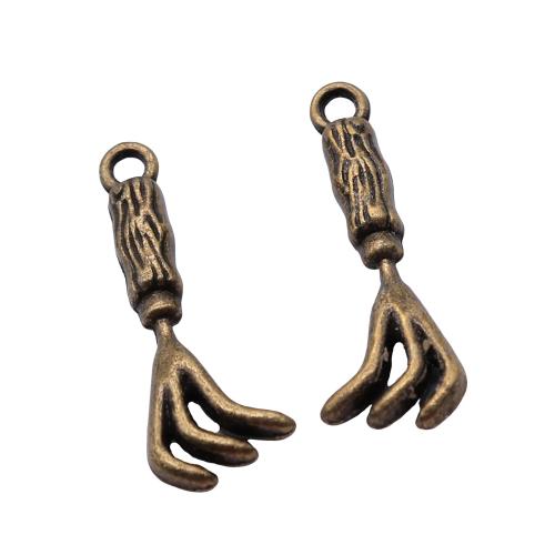 Pendentifs en alliage de zinc, Placage, DIY, couleur bronze antique, 10PC/sac, Vendu par sac