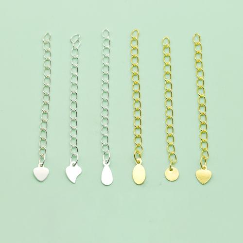 925 Sterling Silver Extender Chain DIY Sold By PC