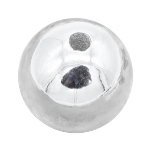 925 Sterling Silver Pärlor, Rund, DIY & olika storlek för val & olika stilar för val, Säljs av PC