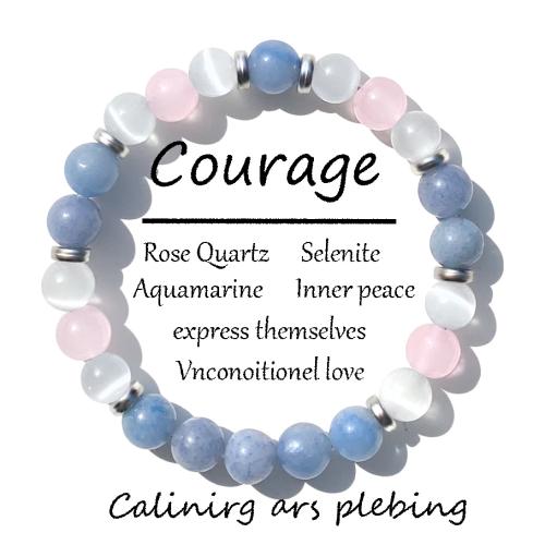 Bracelets de pierres précieuses, Oeil de chat, avec aventurine bleue, Placage de couleur d'or, bijoux de mode, plus de couleurs à choisir, Vendu par PC