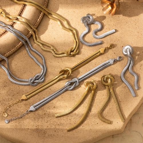 Stainless Steel smycken Ställer, 304 rostfritt stål, plated, mode smycken & olika stilar för val & för kvinna, fler färger för val, Säljs av PC