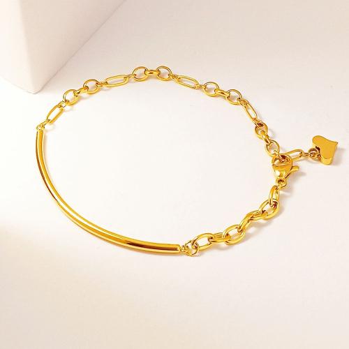 Bijoux bracelet en acier inoxydable, Acier inoxydable 304, Placage, bijoux de mode & pour femme, plus de couleurs à choisir, Vendu par PC