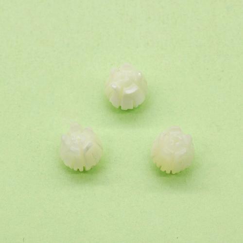 Grânulos de casca de lábio branco, White Lip Shell, Flor, DIY, cores misturadas, vendido por PC