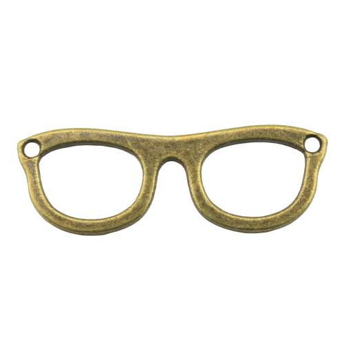 Zinc Alloy Pendants Glasses plated DIY & hollow Sold By Bag